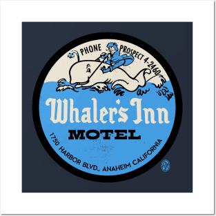 Vintage Whalers Inn Anaheim California Posters and Art